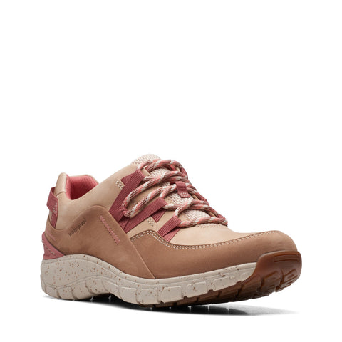 Clarks Wave Range AP 26171614 Womens Brown Wide Lifestyle Sneakers Shoes