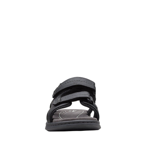 Clarks Walkford Walk 26171795 Mens Black Leather Sport Sandals Shoes
