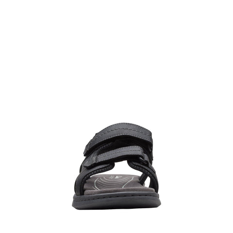 Clarks Walkford Walk 26171795 Mens Black Leather Sport Sandals Shoes