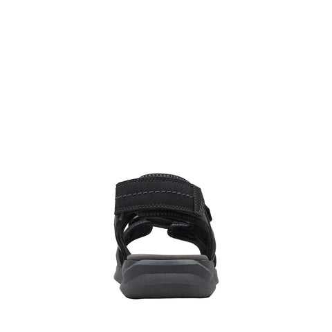 Clarks Walkford Walk 26171795 Mens Black Leather Sport Sandals Shoes