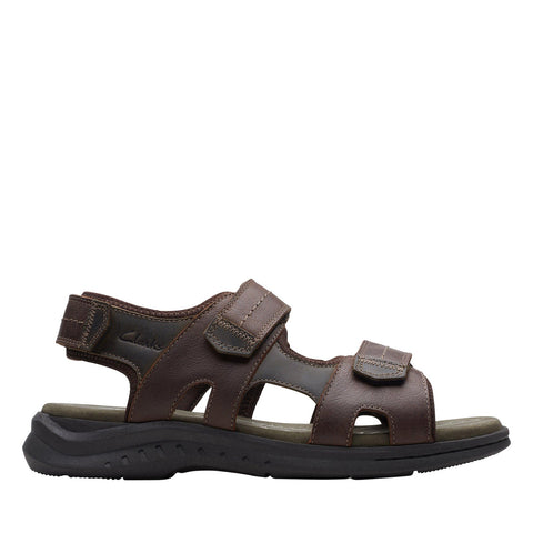 Clarks Walkford Walk 26171796 Mens Brown Wide Leather Sport Sandals Shoes