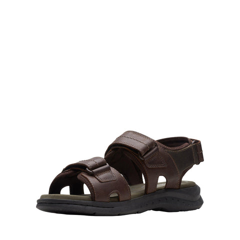 Clarks Walkford Walk 26171796 Mens Brown Wide Leather Sport Sandals Shoes