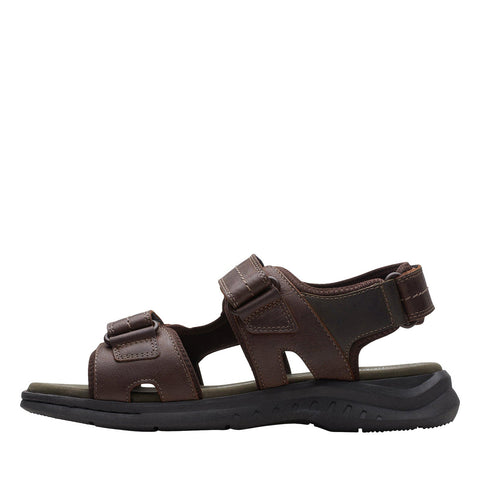 Clarks Walkford Walk 26171796 Mens Brown Wide Leather Sport Sandals Shoes