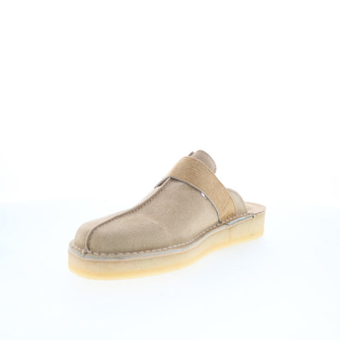 Clarks Trek Mule 26171989 Mens Gray Suede Loafers & Slip Ons Casual Shoes