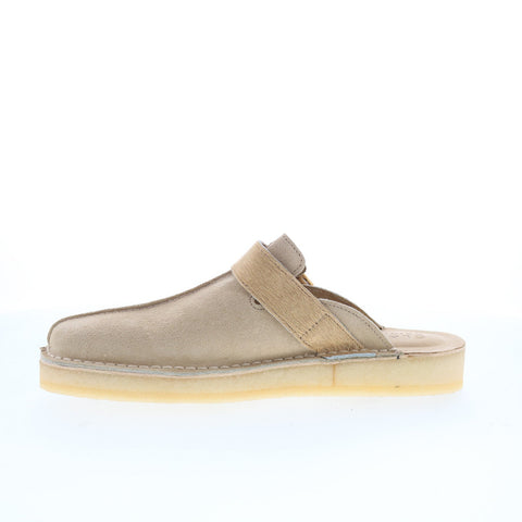Clarks Trek Mule 26171989 Mens Gray Suede Loafers & Slip Ons Casual Shoes