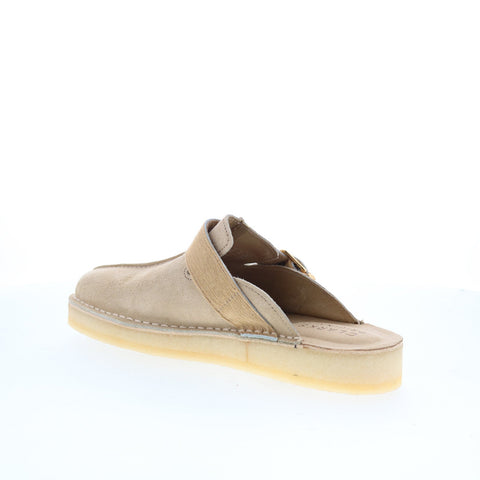 Clarks Trek Mule 26171989 Mens Gray Suede Loafers & Slip Ons Casual Shoes