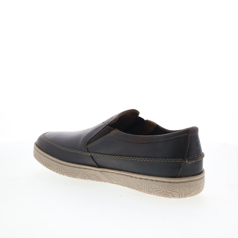 Clarks Hodson Step 26172158 Mens Brown Loafers & Slip Ons Casual Shoes