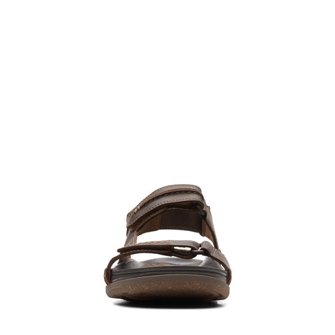 Clarks Nature 5 Trail 26172331 Mens Brown Leather Strap Sport Sandals Shoes 