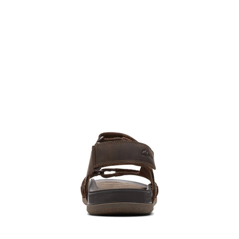 Clarks Nature 5 Trail 26172331 Mens Brown Leather Strap Sport Sandals Shoes 