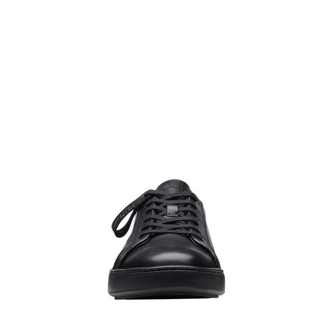 Clarks CourtLite Move 26172395 Mens Black Leather Lifestyle Sneakers Shoes