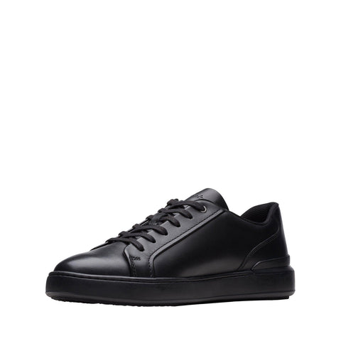 Clarks CourtLite Move 26172395 Mens Black Leather Lifestyle Sneakers Shoes
