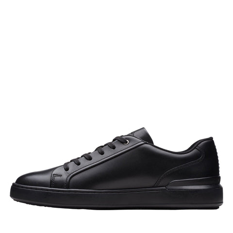 Clarks CourtLite Move 26172395 Mens Black Leather Lifestyle Sneakers Shoes