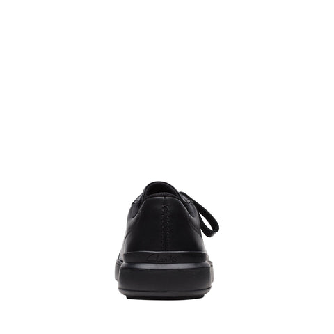 Clarks CourtLite Move 26172395 Mens Black Leather Lifestyle Sneakers Shoes