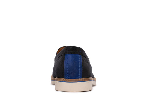 Clarks Atticus LT Slip 26172441 Mens Blue Loafers & Slip Ons Penny Shoes