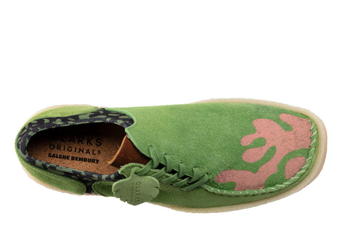 Clarks Lugger Cupsole x Salehe Bembury Mens Green Oxfords & Lace Ups Shoes