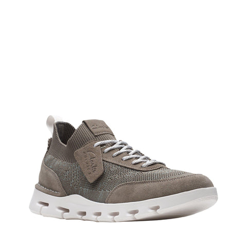 Clarks Nature X Go 26172681 Mens Gray Leather Lifestyle Sneakers Shoes