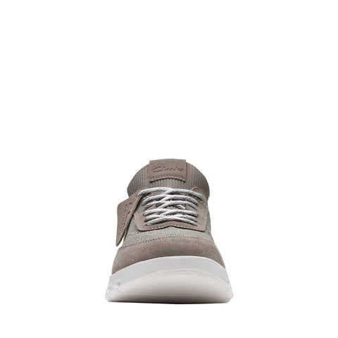 Clarks Nature X Go 26172681 Mens Gray Leather Lifestyle Sneakers Shoes