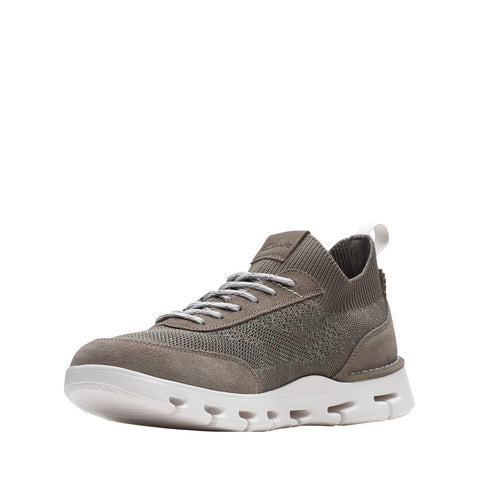 Clarks Nature X Go 26172681 Mens Gray Leather Lifestyle Sneakers Shoes