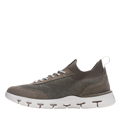 Clarks Nature X Go 26172681 Mens Gray Leather Lifestyle Sneakers Shoes