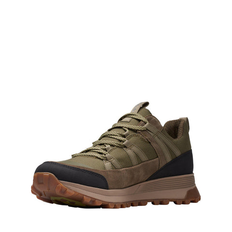 Clarks ATL Trek Run GTX 26172694 Mens Green Leather Athletic Hiking Shoes