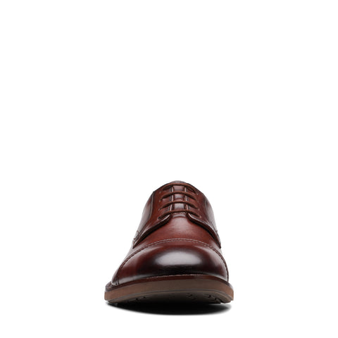 Clarks Un Hugh Cap 26172837 Mens Brown Wide Oxfords & Lace Ups Cap Toe Shoes