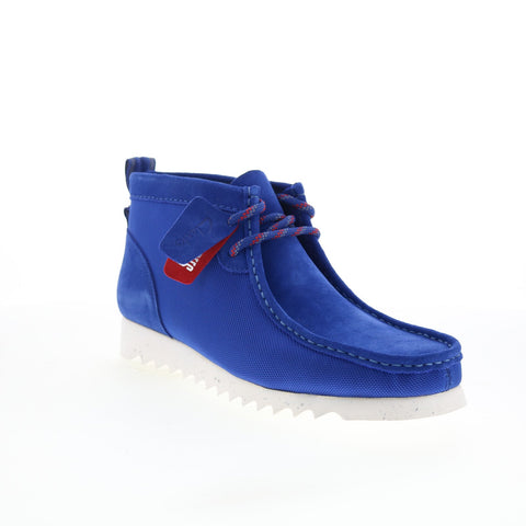 Clarks Wallabee 2 FTRE 26173079 Mens Blue Suede Lace Up Chukkas Boots