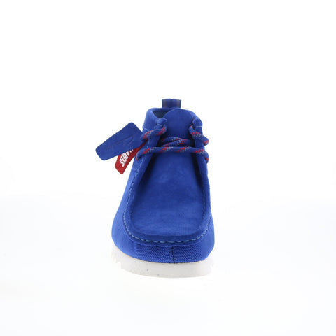 Clarks Wallabee 2 FTRE 26173079 Mens Blue Suede Lace Up Chukkas Boots