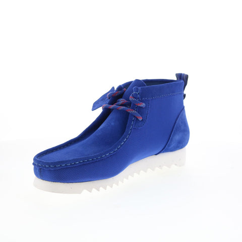 Clarks Wallabee 2 FTRE 26173079 Mens Blue Suede Lace Up Chukkas Boots
