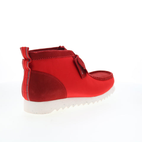 Clarks Wallabee 2 FTRE 26173081 Mens Red Suede Lace Up Chukkas Boots