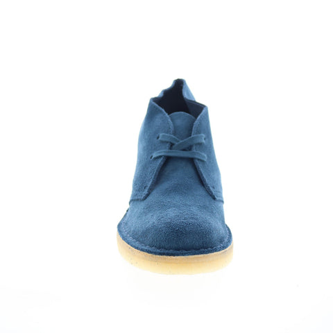 Clarks Desert Boot 26173213 Womens Blue Suede Lace Up Chukkas Boots