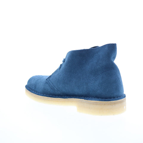 Clarks Desert Boot 26173213 Womens Blue Suede Lace Up Chukkas Boots