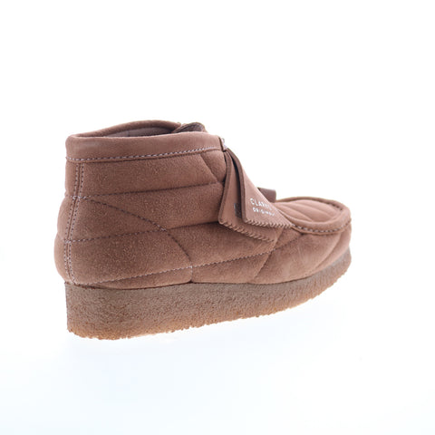 Clarks Wallabee Boot 26173230 Womens Brown Suede Slip On Casual Dress Boots