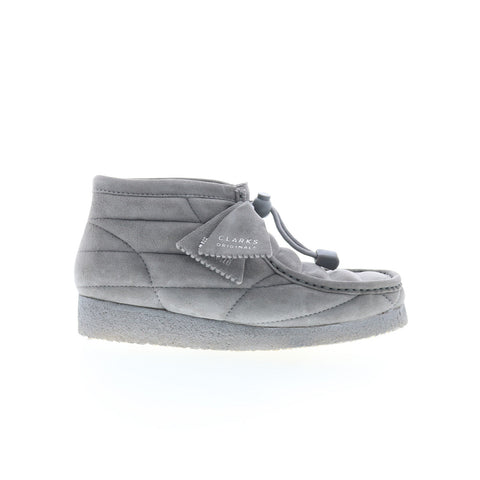 Clarks Wallabee Boot 26173231 Womens Gray Suede Lace Up Chukkas Boots