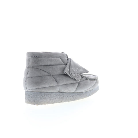 Clarks Wallabee Boot 26173231 Womens Gray Suede Lace Up Chukkas Boots