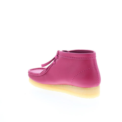 Clarks Wallabee Boot 26173235 Womens Pink Nubuck Lace Up Chukkas Boots