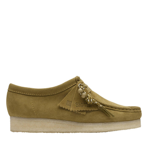 Clarks Wallabee Mid 26173241 Womens Green Oxfords & Lace Ups Casual Shoes