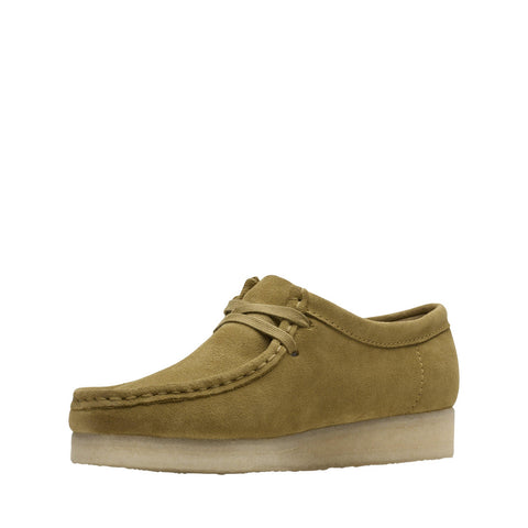 Clarks Wallabee Mid 26173241 Womens Green Oxfords & Lace Ups Casual Shoes