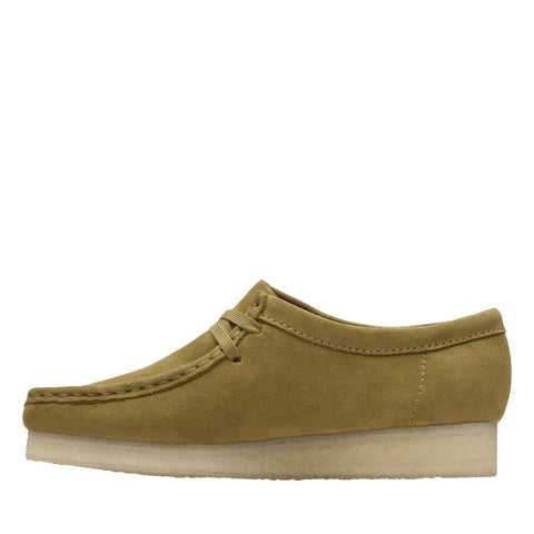 Clarks Wallabee Mid 26173241 Womens Green Oxfords & Lace Ups Casual Shoes