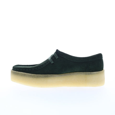 Clarks Wallabee Cup 26173253 Womens Green Oxfords & Lace Ups Casual Shoes