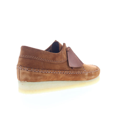 Clarks Weaver 26173256 Womens Brown Suede Oxfords & Lace Ups Casual Shoes
