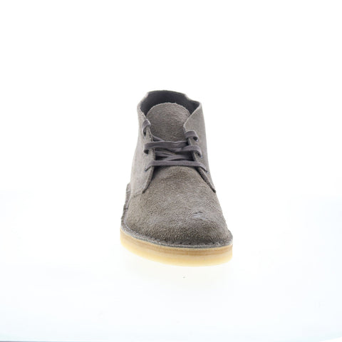 Clarks Desert Coal 26173282 Mens Gray Suede Lace Up Chukkas Boots