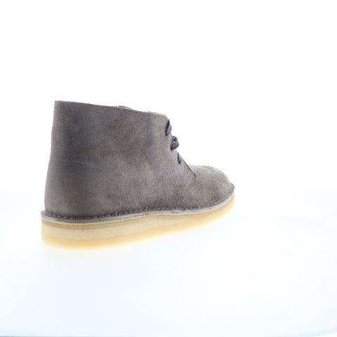 Clarks Desert Coal 26173282 Mens Gray Suede Lace Up Chukkas Boots