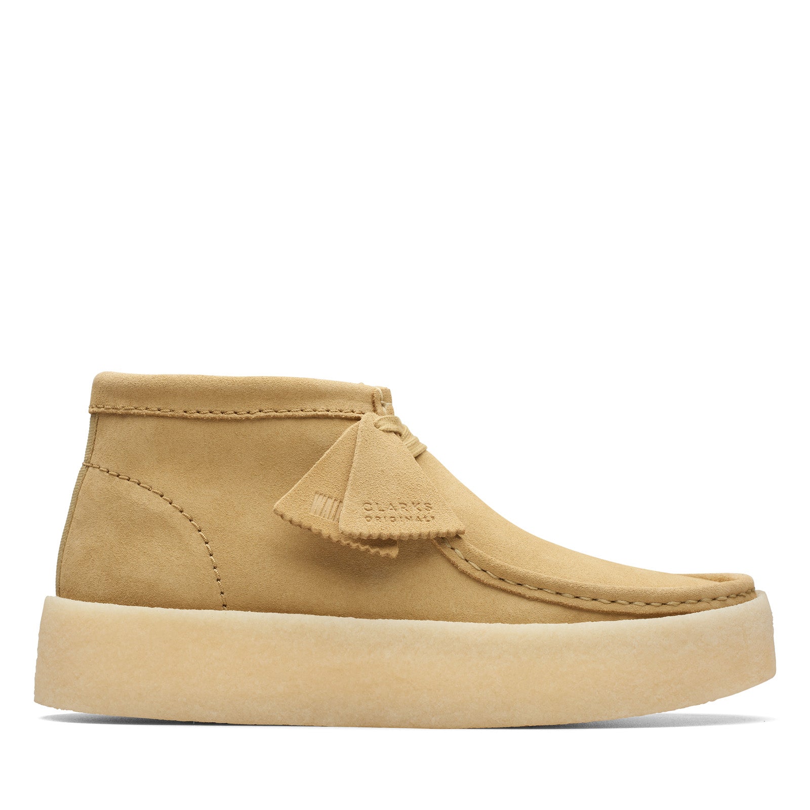 Clarks Wallabee Cup Boot 26173316 Mens Beige Leather Lace Up