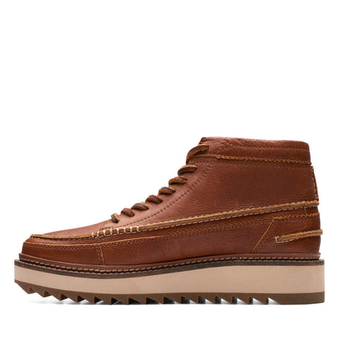 Clarks Clarkhill Mid 26173449 Mens Brown Leather Lace Up Casual Dress Boots