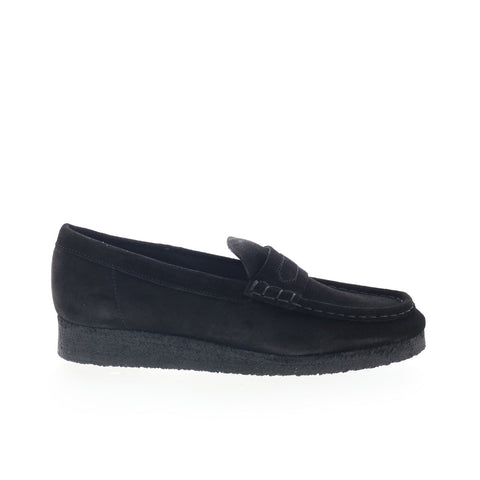 Clarks Wallabee Loafer 26173509 Womens Black Loafers & Slip Ons Casual Shoes
