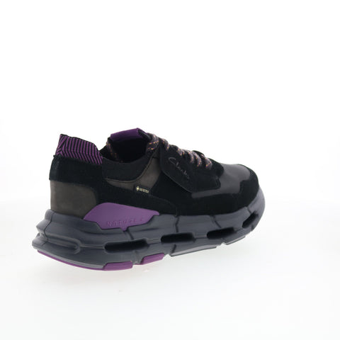 Clarks NXE LO GTX 26173541 Mens Black Suede Lace Up Lifestyle Sneakers Shoes