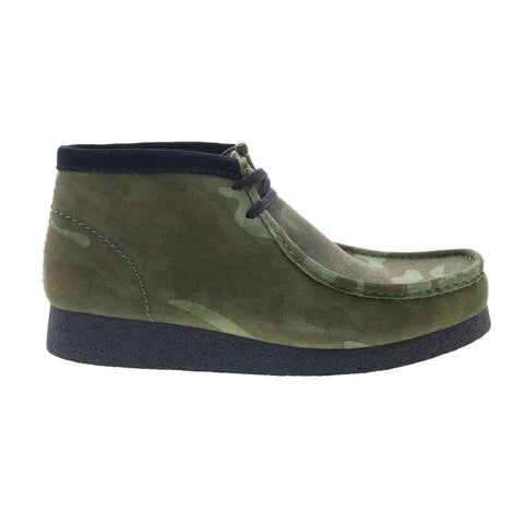 Clarks Wallabee Evo Boot 26173605 Mens Green Suede Lace Up Chukkas Boots