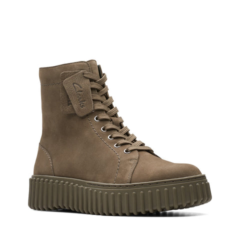 Clarks Torhill Rise 26173871 Womens Brown Nubuck Casual Dress Boots 