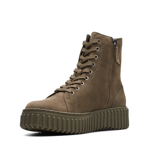 Clarks Torhill Rise 26173871 Womens Brown Nubuck Casual Dress Boots 