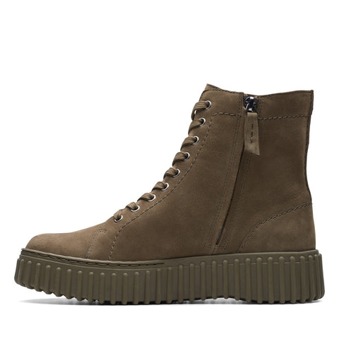 Clarks Torhill Rise 26173871 Womens Brown Nubuck Casual Dress Boots 